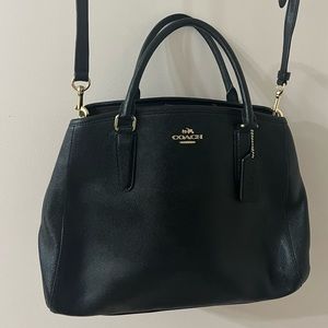 Coach Mollie Tote Black & Gold